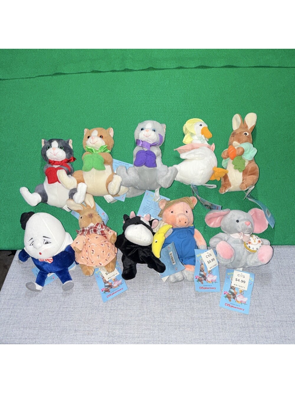 Vtg 1998 CVS Stuffins Peter Cottontail Fairy Tale Friends Plush 10 NWT